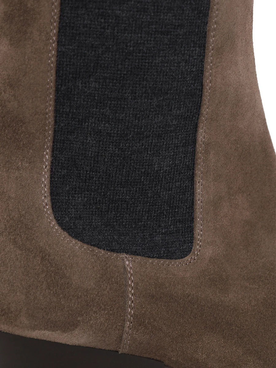 Ботильоны замшевые BRUNELLO CUCINELLI MZSFC3080P C8769 Коричневый  Фото 5