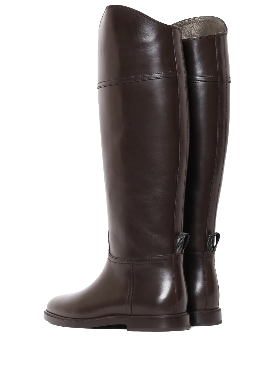 Сапоги кожаные BRUNELLO CUCINELLI MZOLC3039P C8279 Коричневый  Фото 4