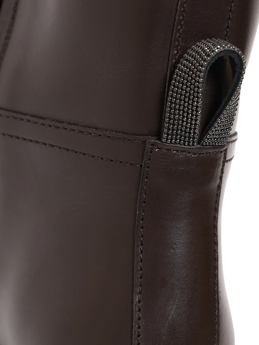 Сапоги кожаные BRUNELLO CUCINELLI MZOLC3039P C8279 Коричневый  Фото 5