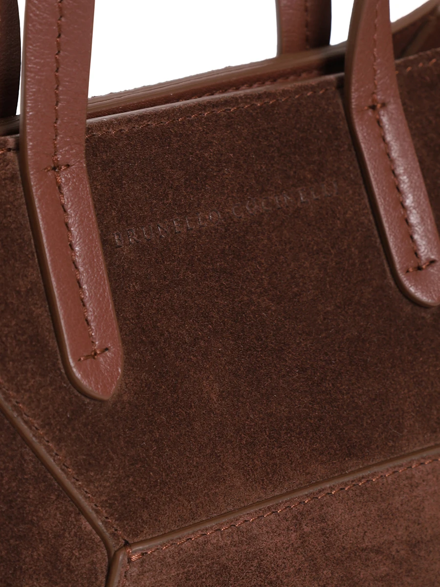 Сумка замшевая BRUNELLO CUCINELLI MBDLD2675P C4181 Бордовый  Фото 5