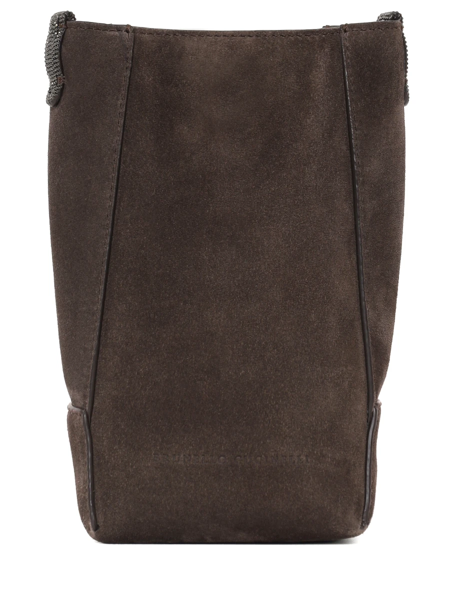 Сумка замшевая BRUNELLO CUCINELLI MWDLD2739P C7284 Коричневый 