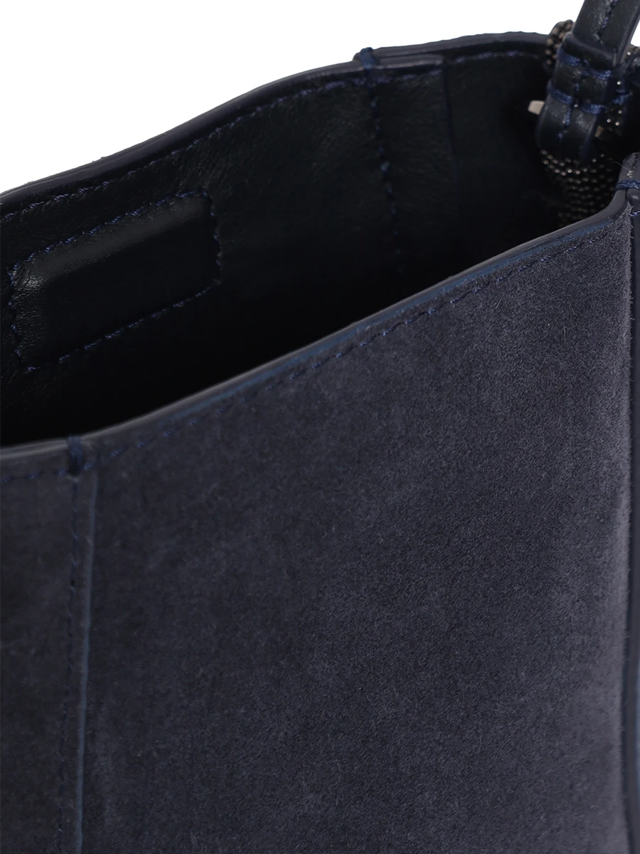 Сумка замшевая BRUNELLO CUCINELLI MWDLD2739P C8901 Синий  Фото 5