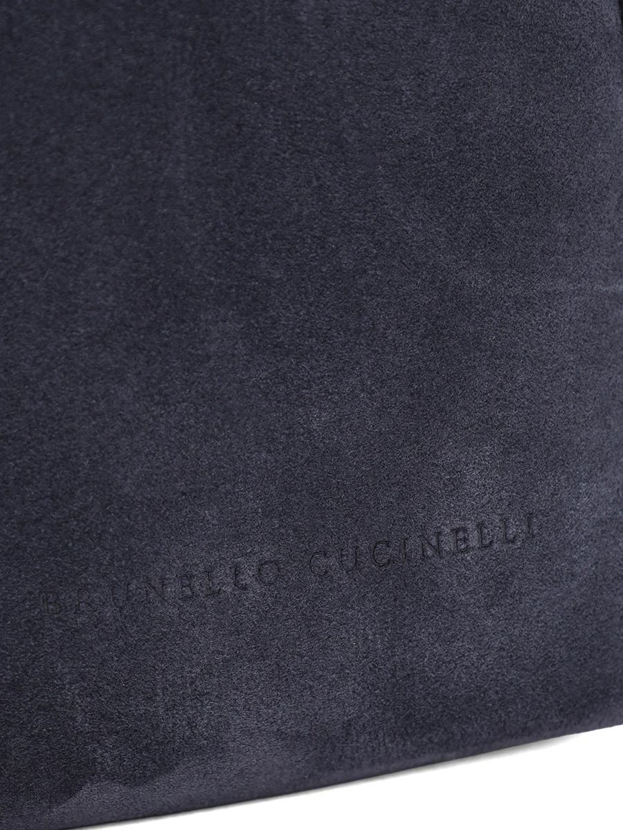 Сумка замшевая BRUNELLO CUCINELLI MWDLD2739P C8901 Синий  Фото 6