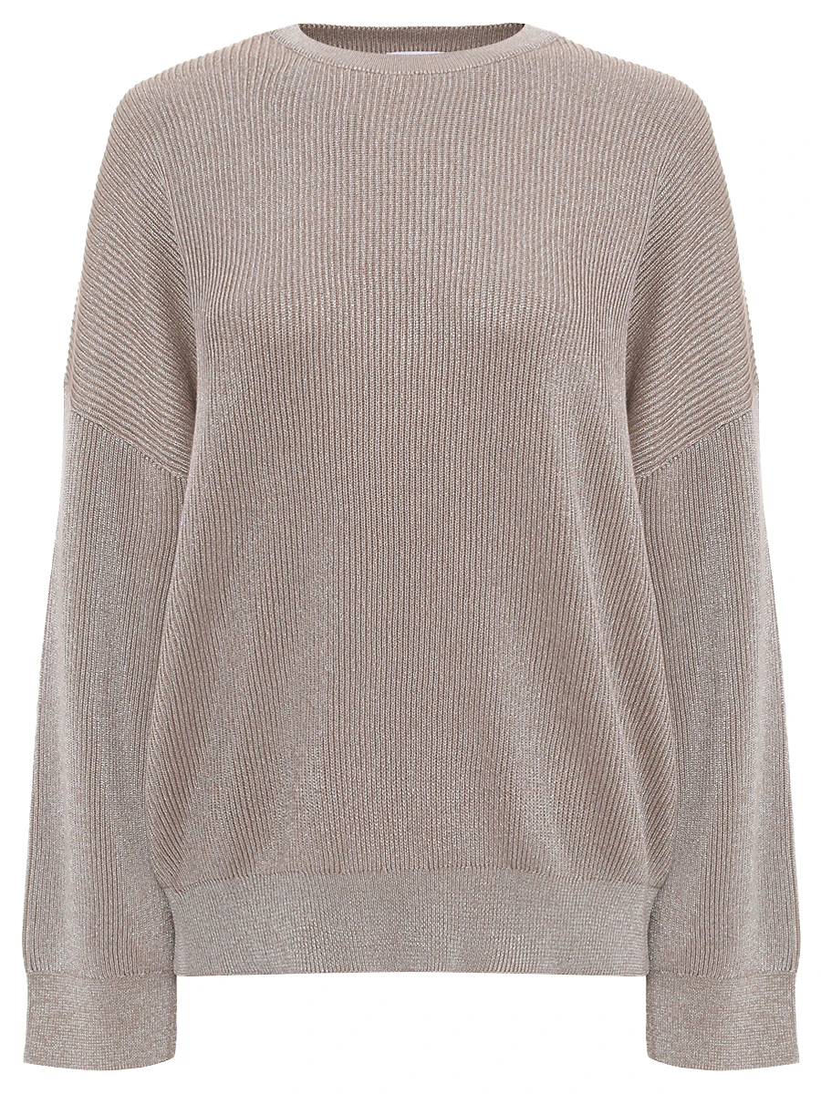 

Джемпер из хлопка и вискозы, Бежевый, MAZ260200P CXB87