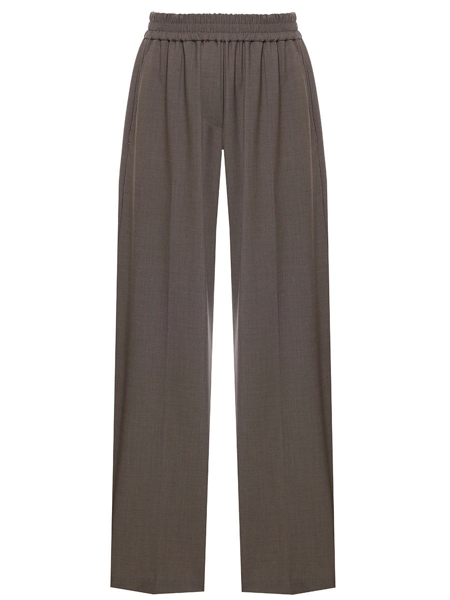 

Брюки шерстяные, Коричневый, MPW07P9002 C054