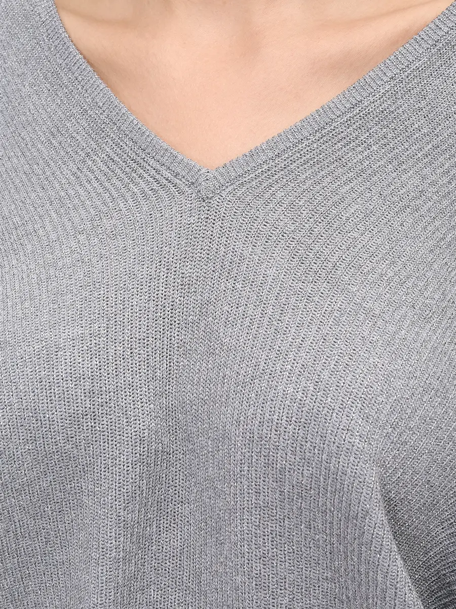 Пуловер хлопковый BRUNELLO CUCINELLI MAZ260202P CBK52 Серый  Фото 6