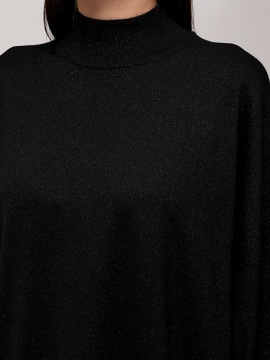 Водолазка из кашемира и шелка BRUNELLO CUCINELLI M41848604P C101 Черный  Фото 5