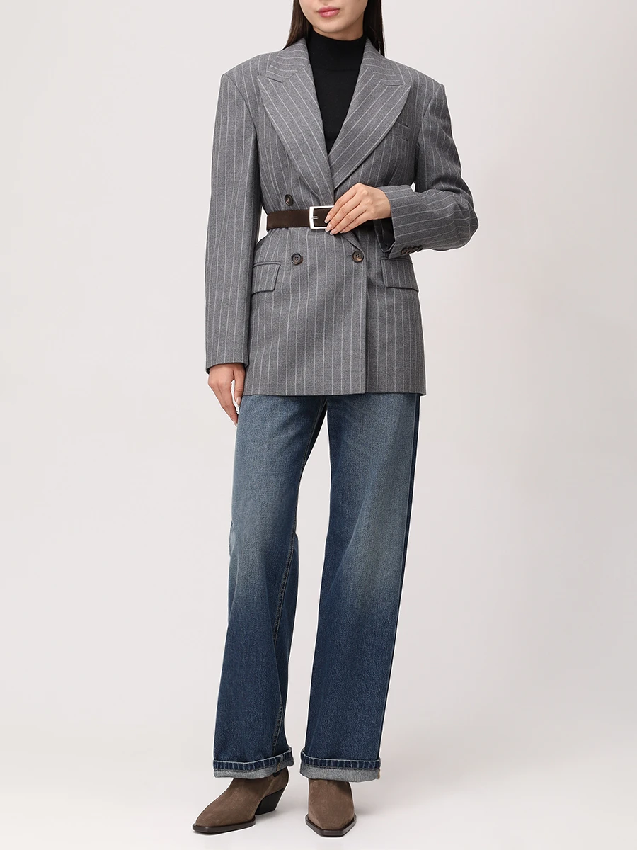 Водолазка из кашемира и шелка BRUNELLO CUCINELLI M41848604P C101 Черный  Фото 2