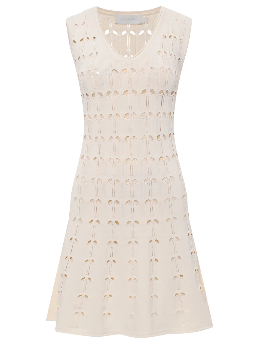 Платье из вискозы ZIMMERMANN 4215DSS251/Cream Кремовый 