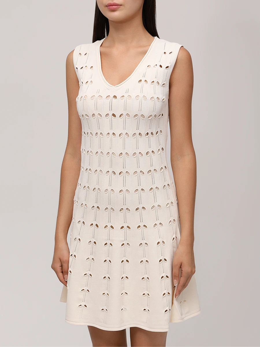 Платье из вискозы ZIMMERMANN 4215DSS251/Cream Кремовый  Фото 4