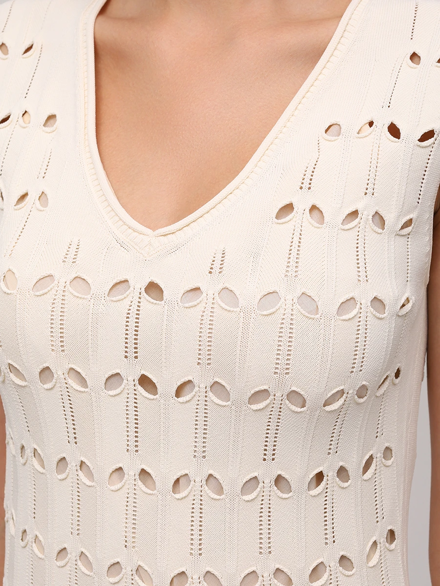 Платье из вискозы ZIMMERMANN 4215DSS251/Cream Кремовый  Фото 5