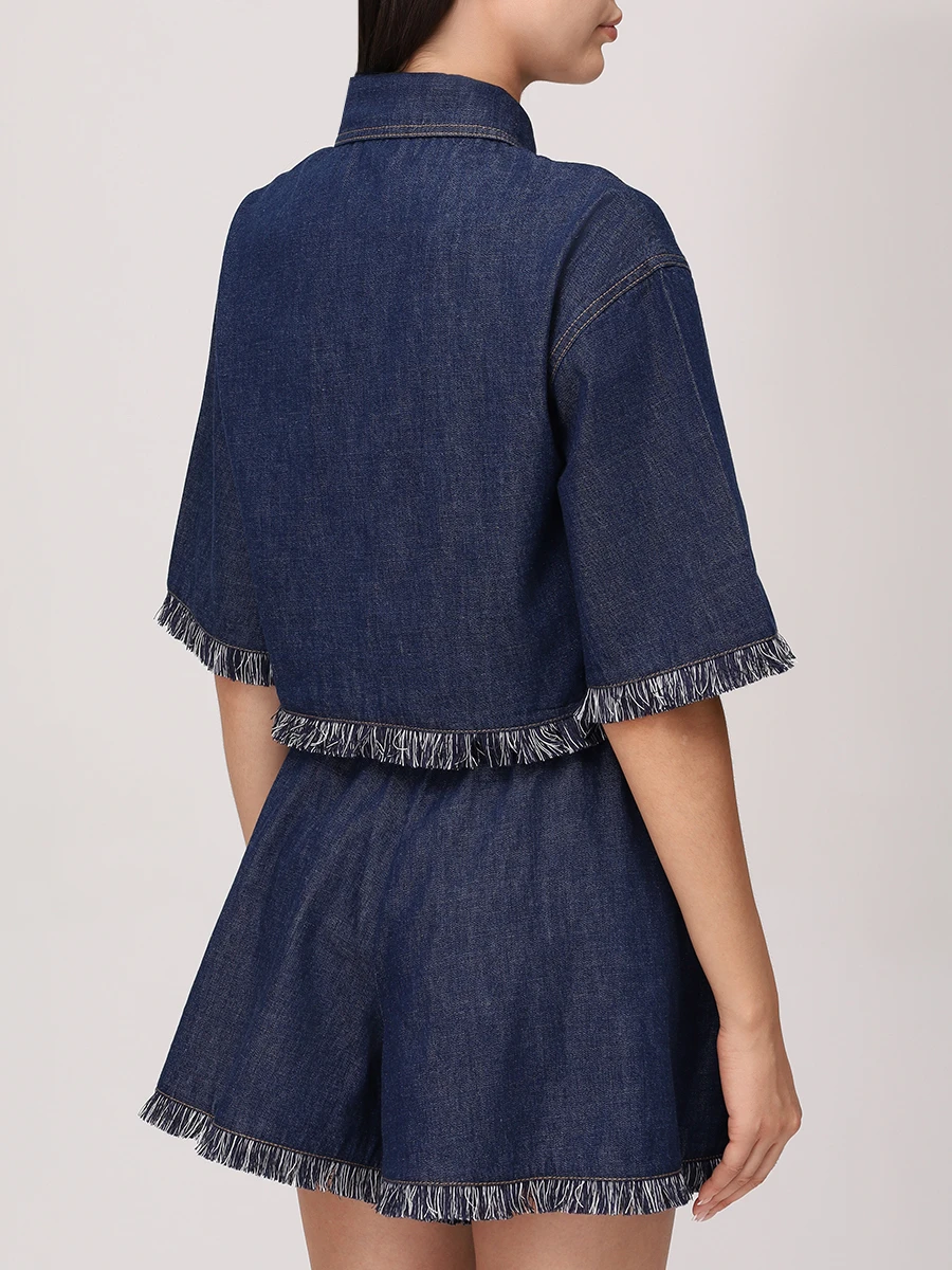 Рубашка джинсовая ZIMMERMANN 2799TSS251/Atlantic Синий  Фото 3