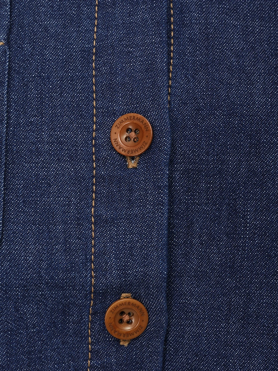 Рубашка джинсовая ZIMMERMANN 2799TSS251/Atlantic Синий  Фото 6