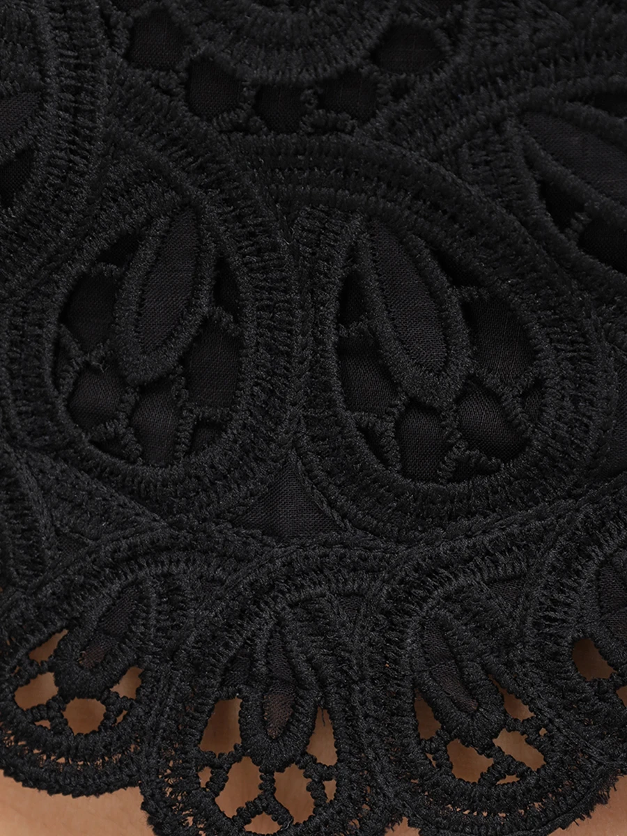 Кроп-топ хлопковый ZIMMERMANN 4245TSS251/Black Черный  Фото 6