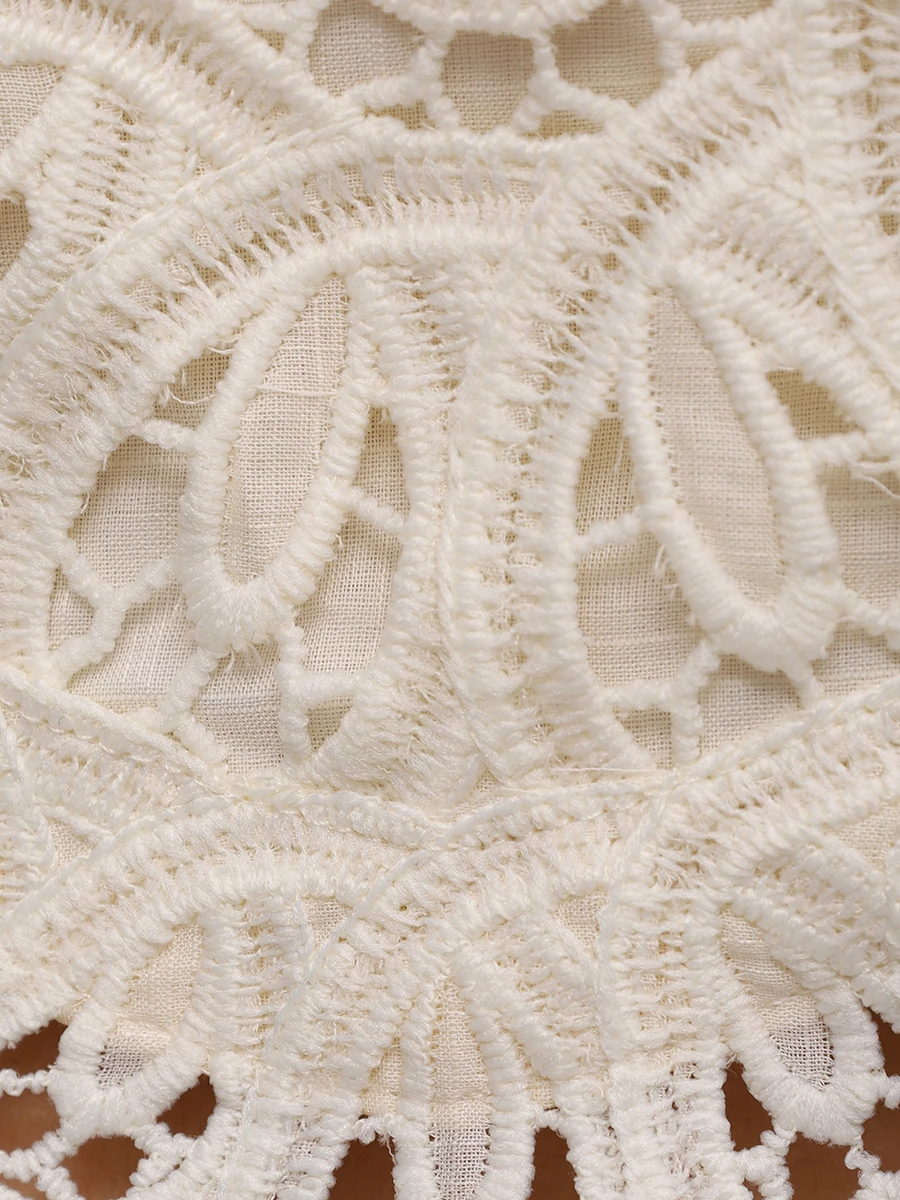 Кроп-топ хлопковый ZIMMERMANN 4245TSS251/Ivory Кремовый  Фото 6