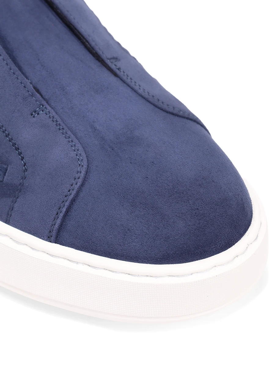 Слипоны замшевые SANTONI MBCD22069BARTOEPU60 Синий  Фото 5