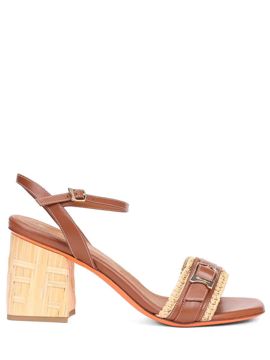 Босоножки кожаные SANTONI WHVT71480HC3TRUFC50 Коричневый 