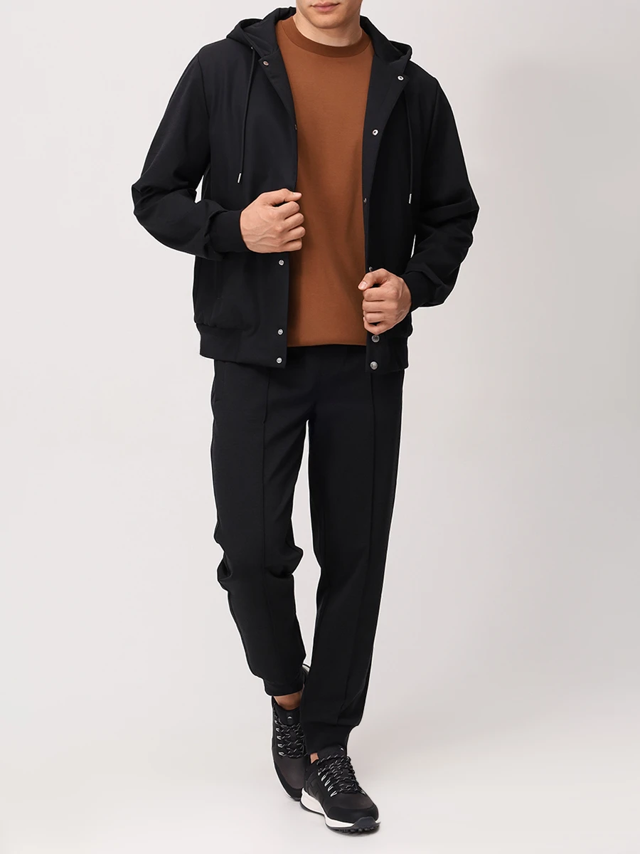 Костюм из лиоцелла и шерсти BOSS 50543385/50543380/001 Черный  Фото 2