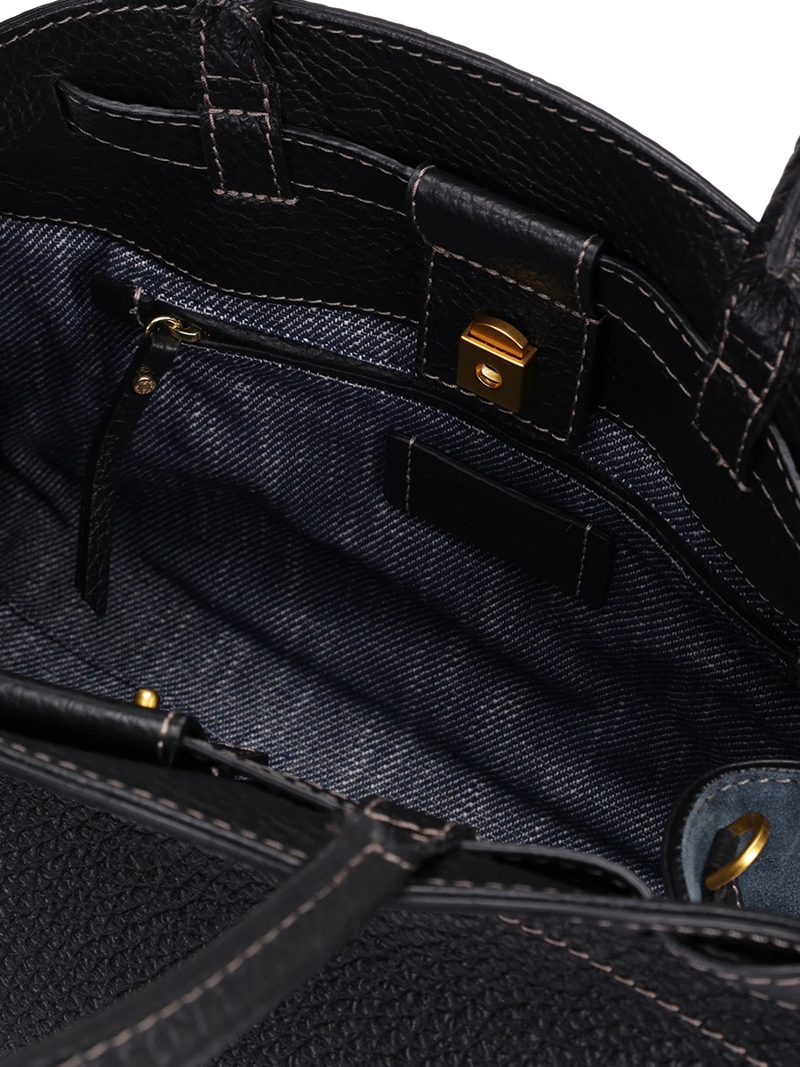 Сумка кожаная GIANNI CHIARINI BS 11466TKL-CM/NERO Черный  Фото 4