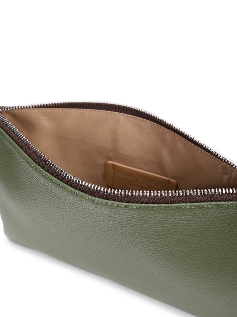 Клатч кожаный GIANNI CHIARINI BS 3695GRN/DEEP FIR Зеленый  Фото 4