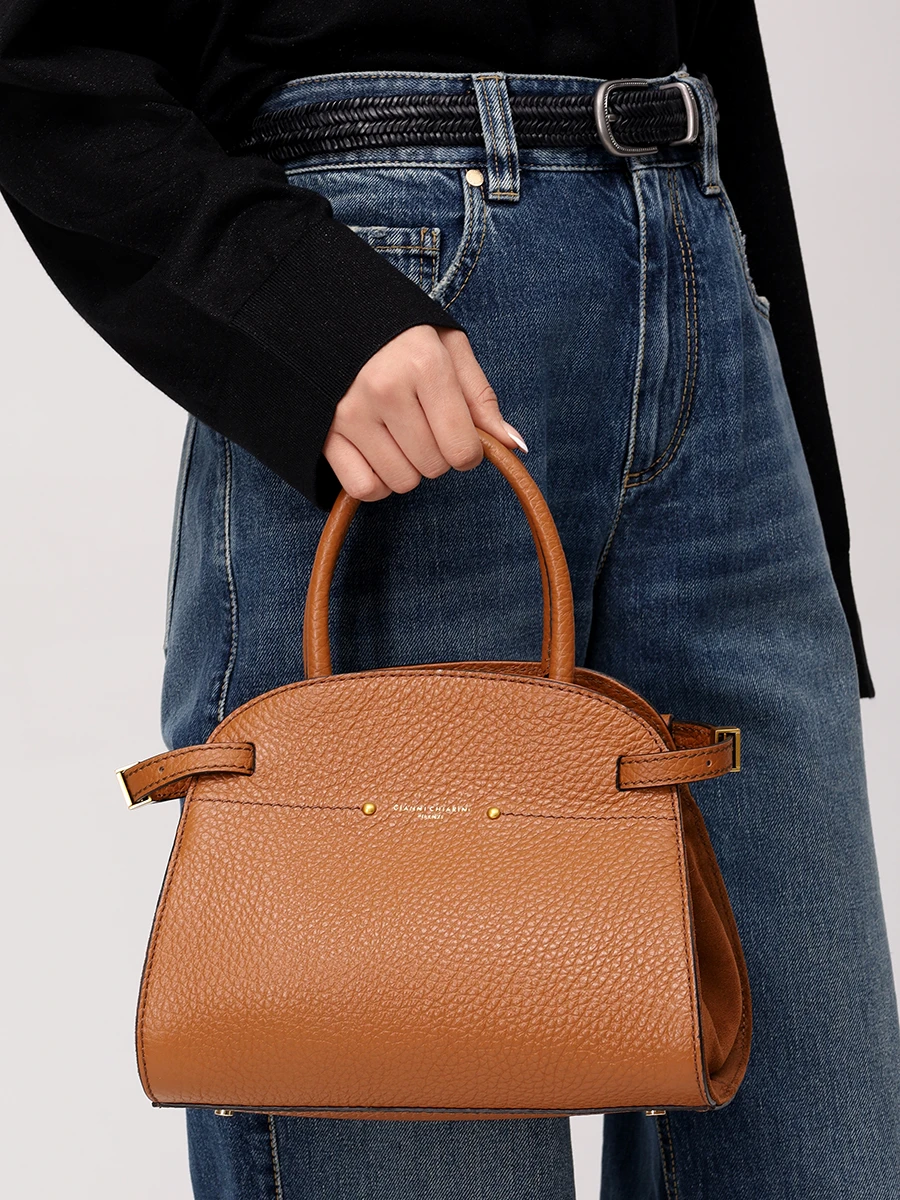 Сумка кожаная GIANNI CHIARINI BS 11465TKL-CM/CUOIO Коричневый  Фото 2