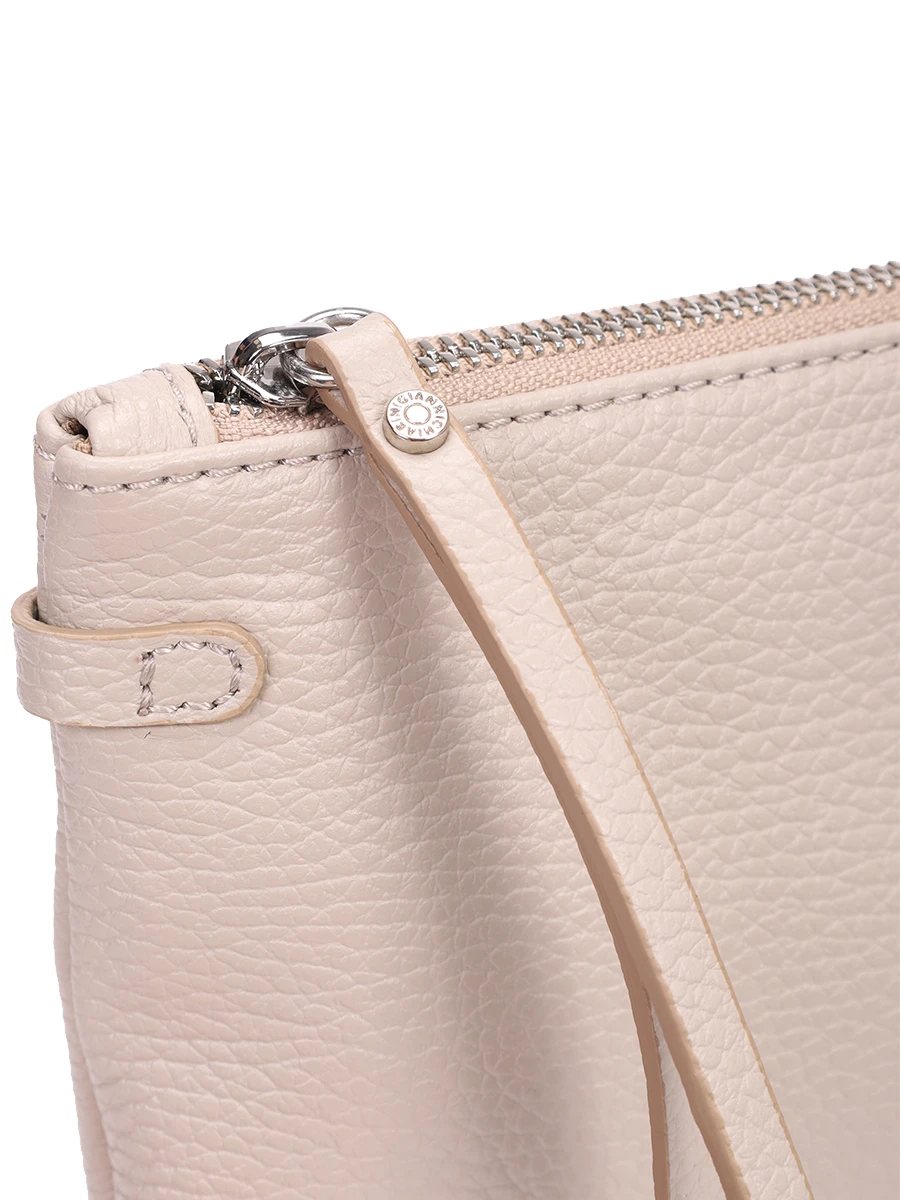 Клатч кожаный GIANNI CHIARINI BS 3695GRN/LAMB Бежевый  Фото 5
