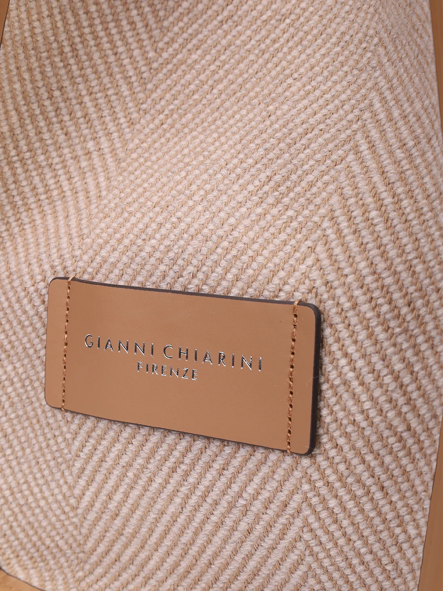 Сумка текстильная GIANNI CHIARINI BS 6850SPIGA/VAR.MANDORLA Бежевый  Фото 6