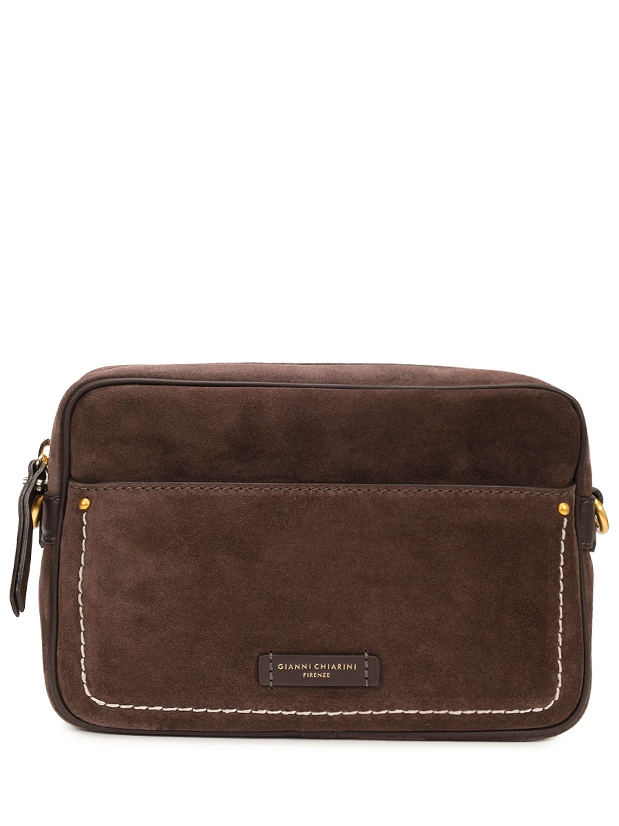 Сумка замшевая GIANNI CHIARINI BS 12060CM-NASPM/MOKA Темно- Коричневый 