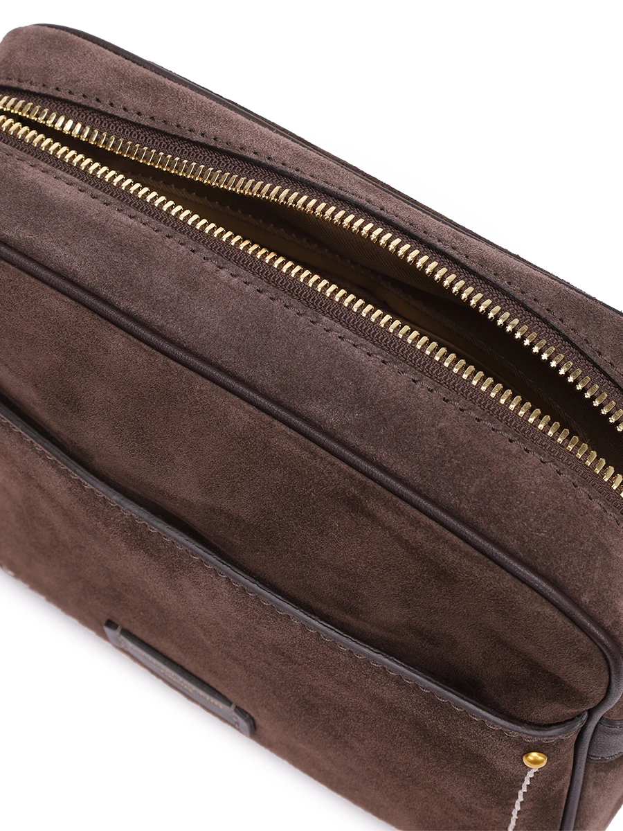 Сумка замшевая GIANNI CHIARINI BS 12060CM-NASPM/MOKA Темно- Коричневый  Фото 4