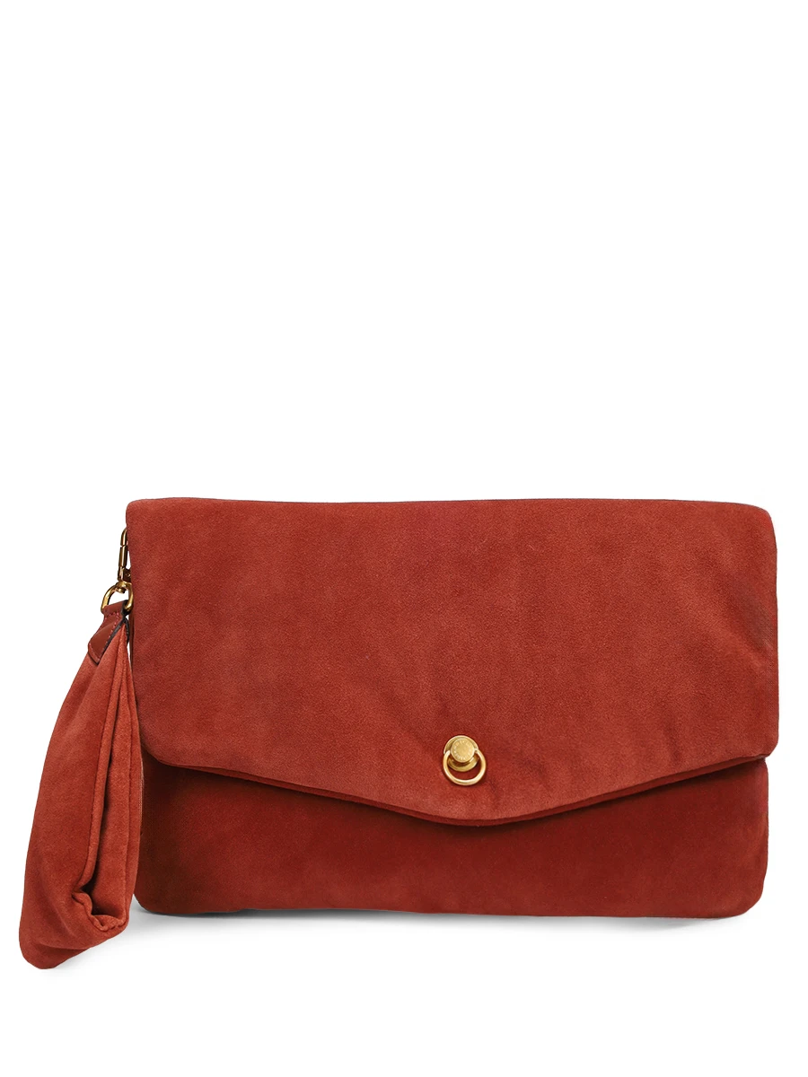 Сумка замшевая GIANNI CHIARINI BS 12031CM-NASPM/BRICK RED Рыжий 