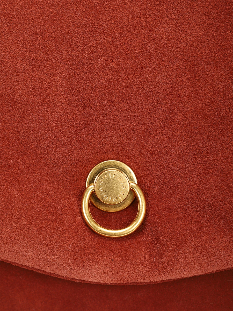 Сумка замшевая GIANNI CHIARINI BS 12031CM-NASPM/BRICK RED Рыжий  Фото 5