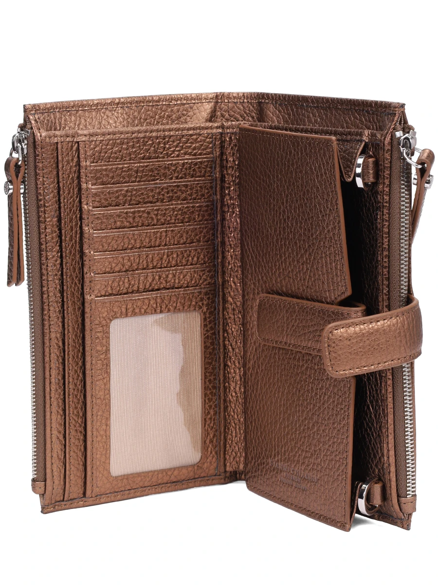 Портмоне кожаное GIANNI CHIARINI PF 6004GRN LM/TOASTED Коричневый  Фото 3
