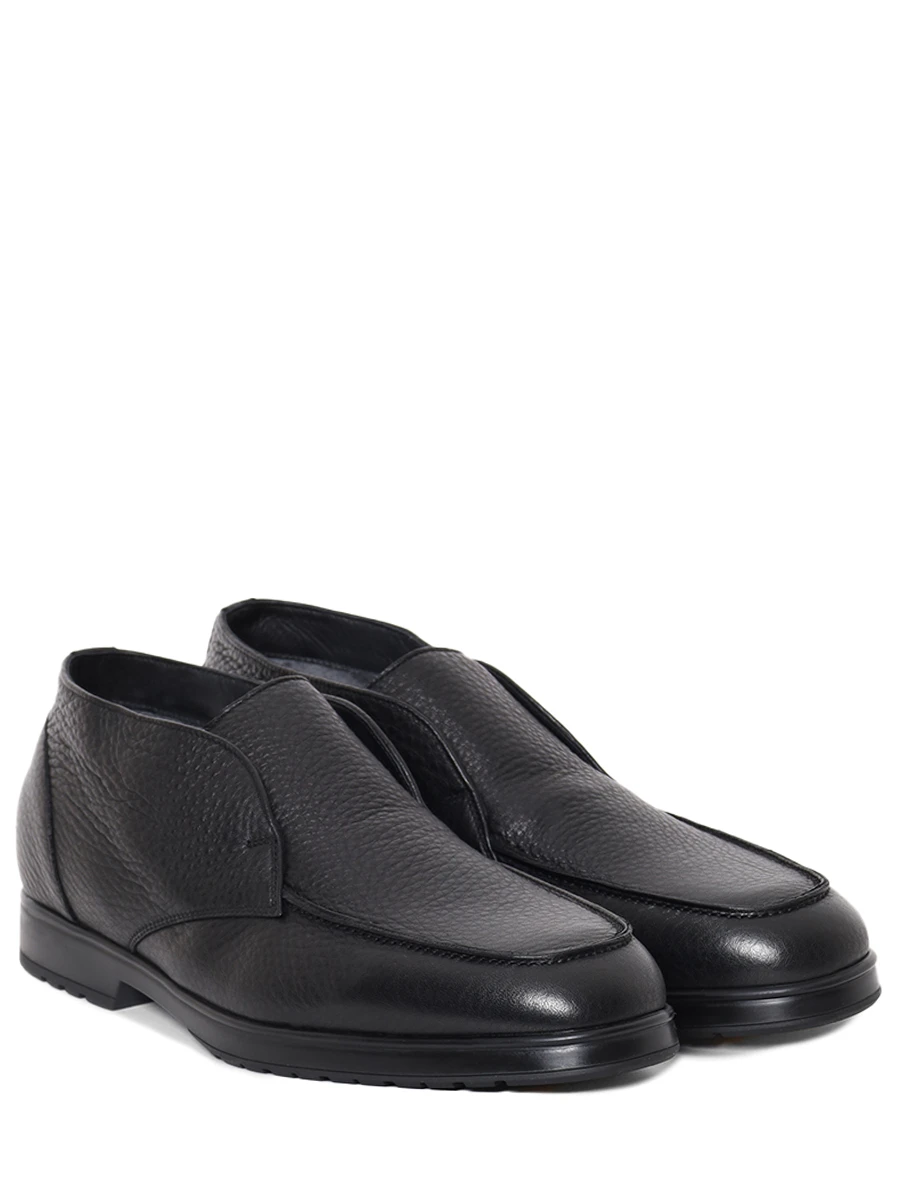 Ботинки кожаные на меху DOUCAL`S DU3468JEREUN225NN00 Черный  Фото 2