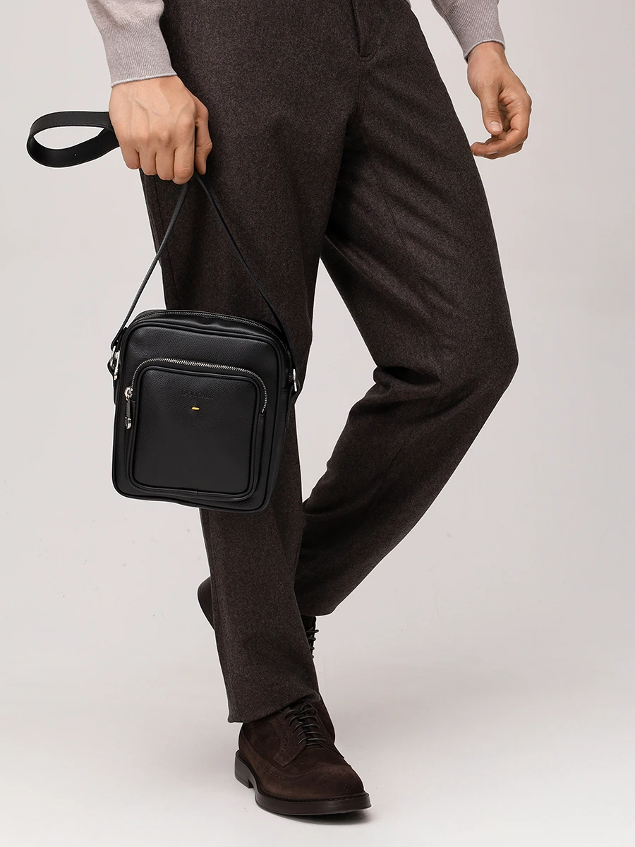 Сумка кожаная DOUCAL`S DB0021--01PT7360N00 Черный  Фото 2