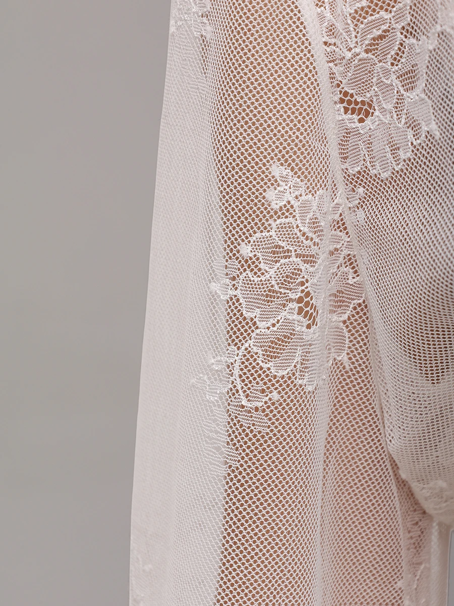 

Халат кружевной, Белый, CL0377 VE.01