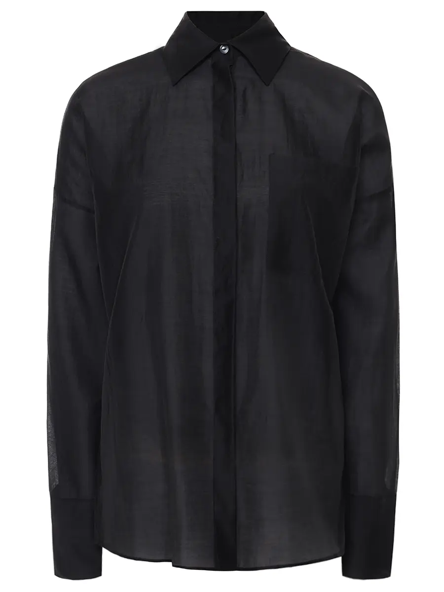 Рубашка из тенселя SEVEN LAB 325-S-W-14-30-087 Черный 