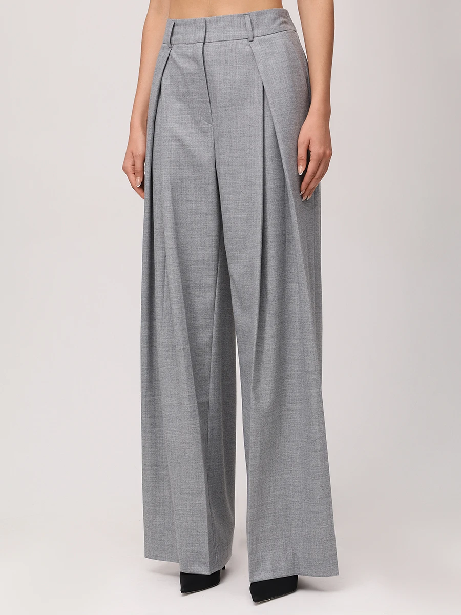 Брюки однотонные SEVEN LAB 225-S-W-13-2M-077 Серый  Фото 4