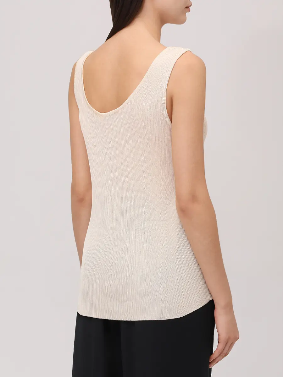 

Топ из вискозы и шелка, Бежевый, STV.09.700.367