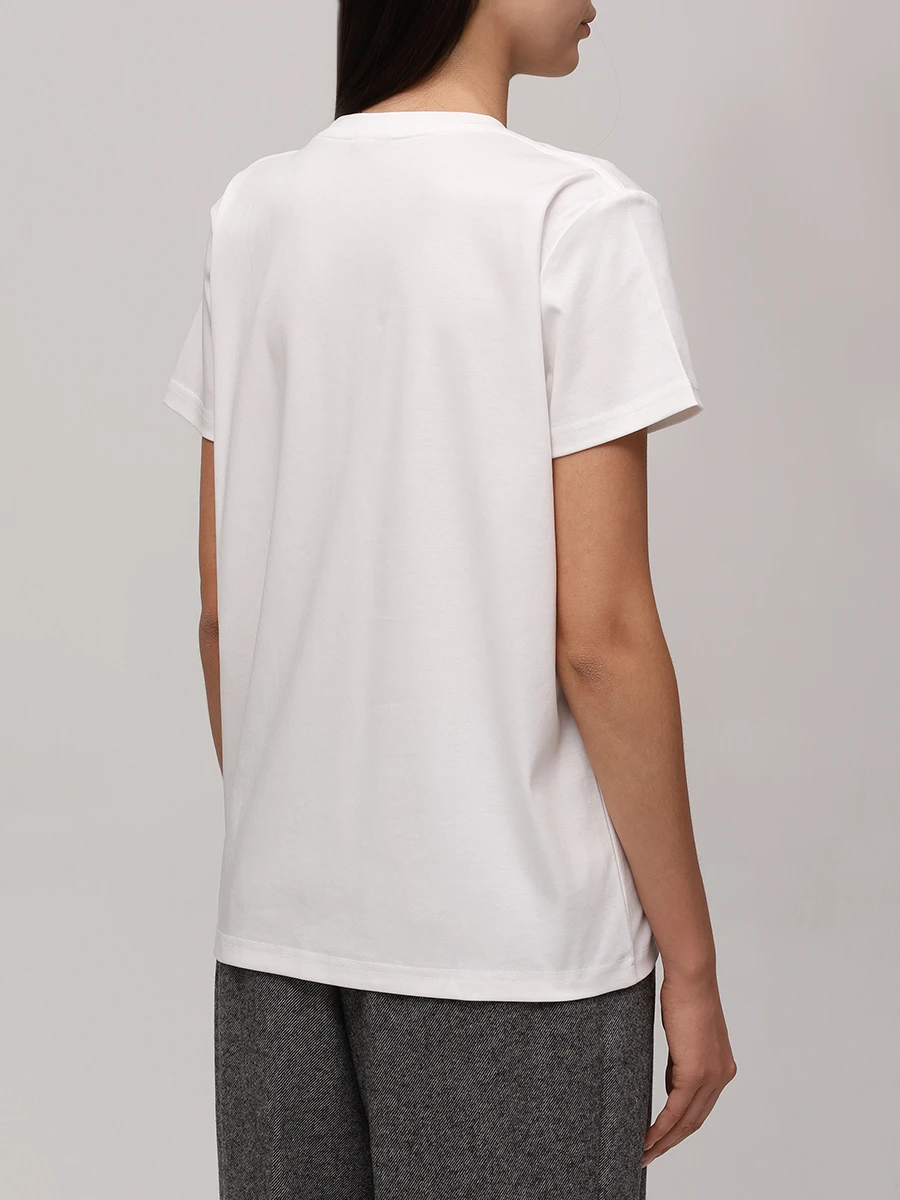 

Футболка хлопковая, Белый, 325-S-J-23-11-092 Млочный