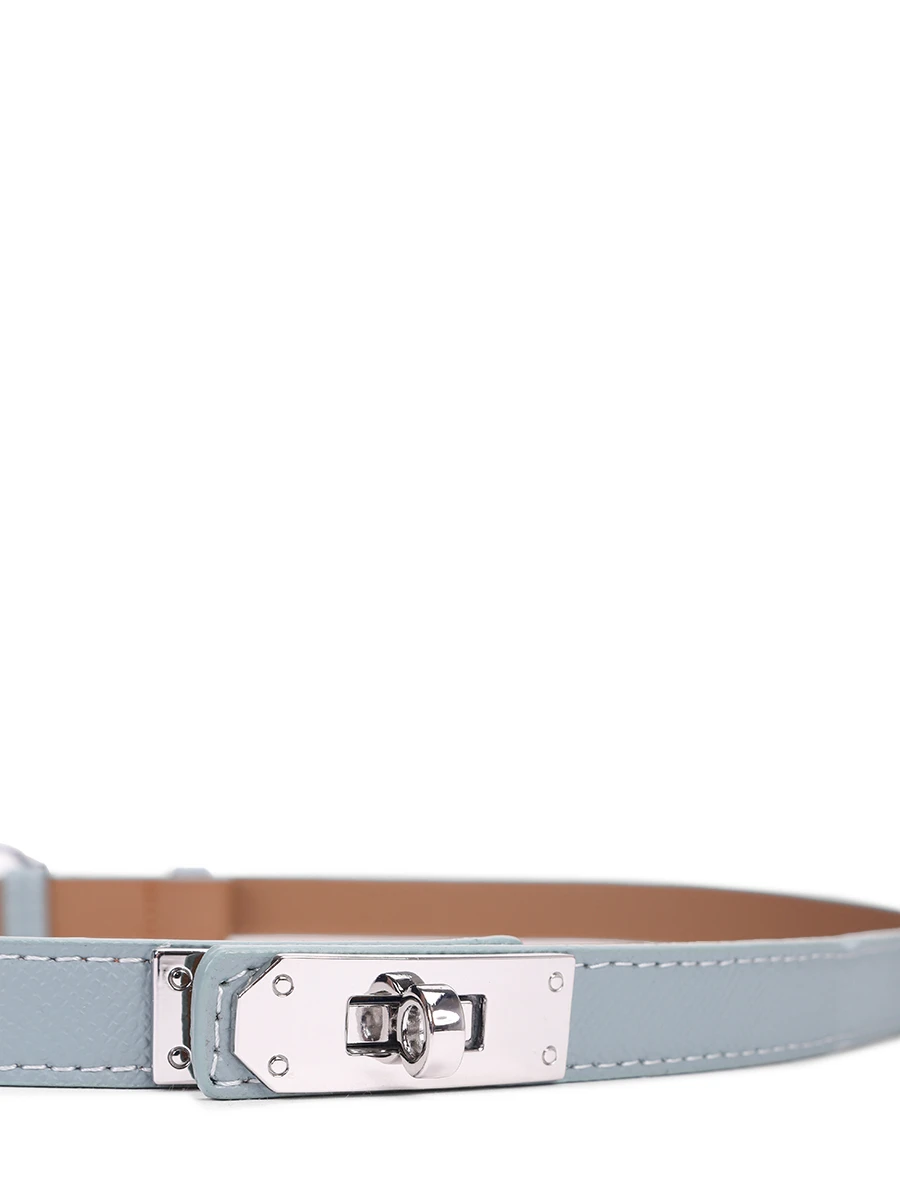 Ремень кожаный SEVEN LAB CAG.15.250.404 Голубой  Фото 2