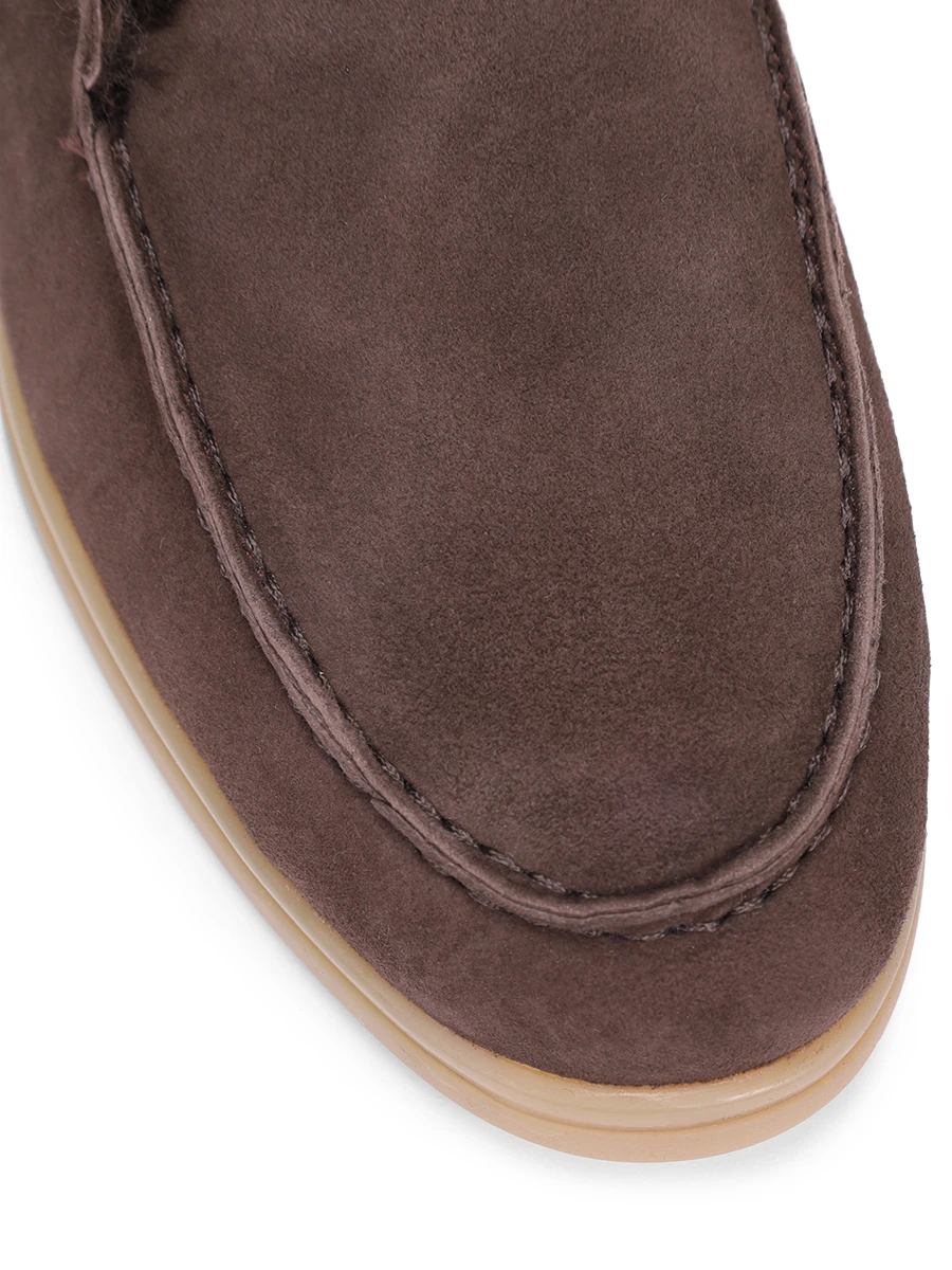 Ботинки замшевые на меху PROSPERINE BRU3-CCH CHOCOLATE Коричневый  Фото 5