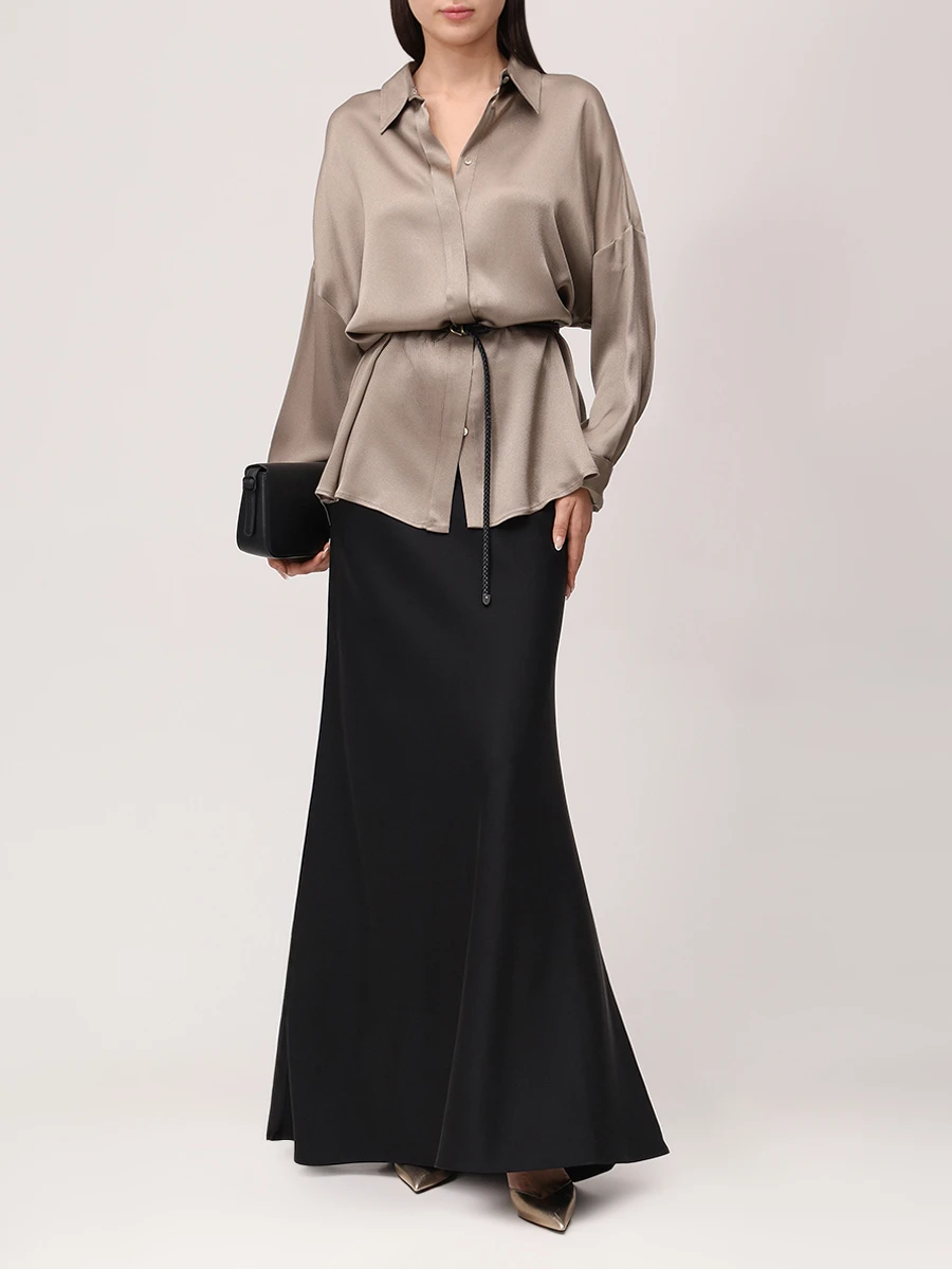 Юбка однотонная PANICALE D371188GO 37D06A 0990 Черный  Фото 2