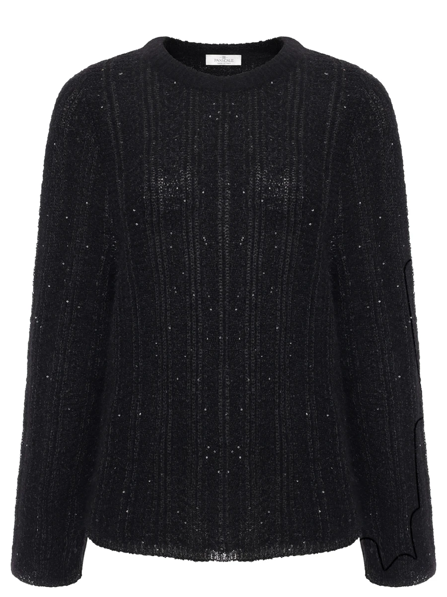 

Джемпер из мохера и шерсти альпака, Черный, D370481G 37D30A 0995