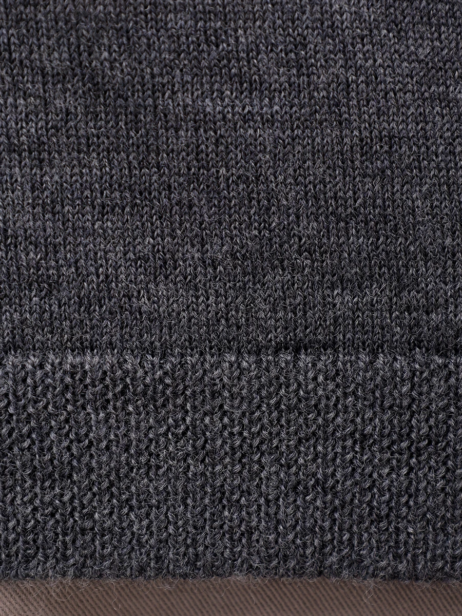 Футболка из шерсти и шелка PANICALE D370106L 37D15A 0975 Темно- Серый  Фото 6