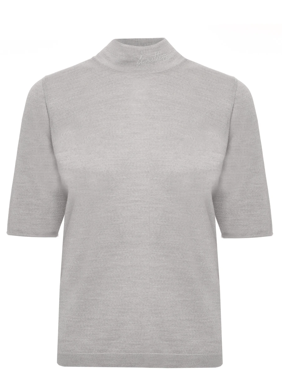 Футболка из шерсти и шелка PANICALE D370106L 37D15A 0915 Светло- Бежевый 