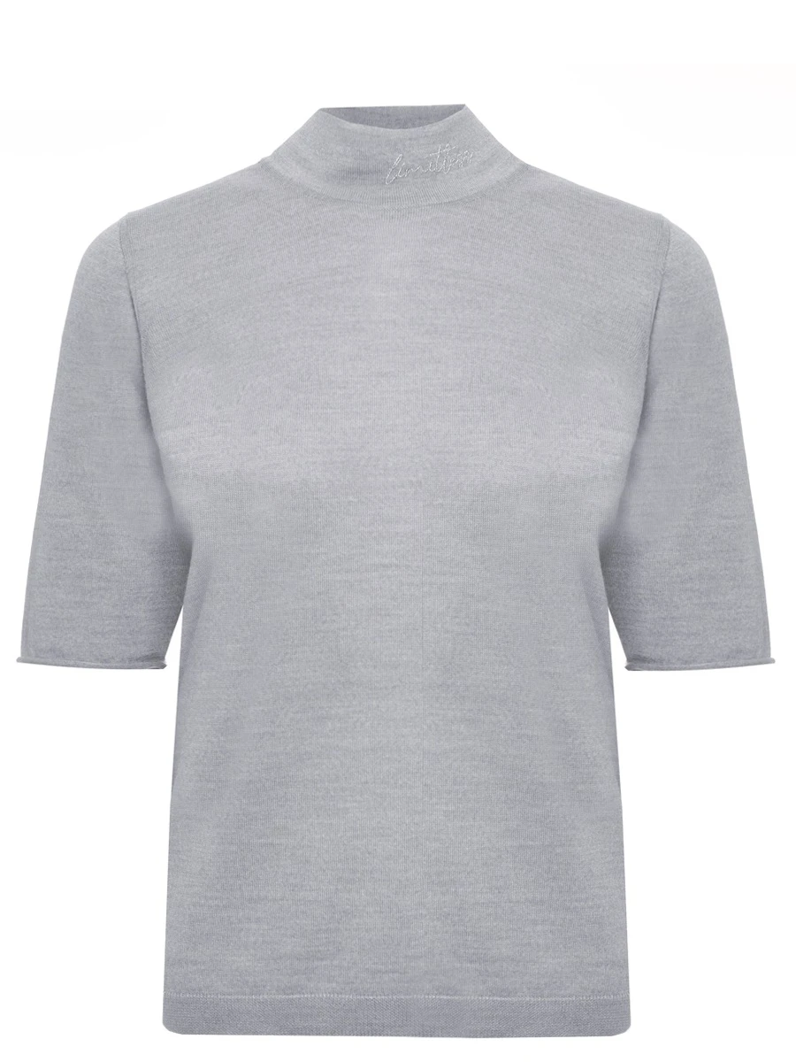 Футболка из шерсти и шелка PANICALE D370106L 37D15A 0935 Серый 