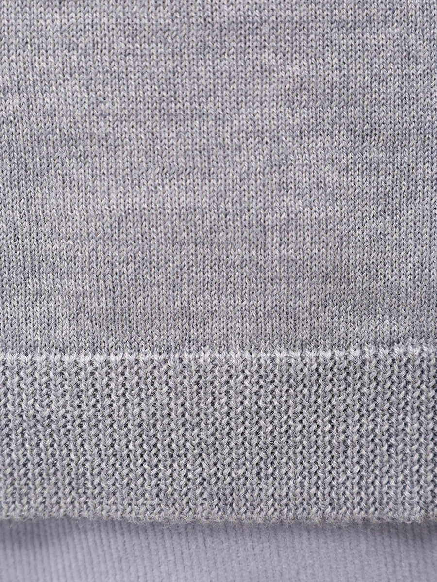 Футболка из шерсти и шелка PANICALE D370106L 37D15A 0935 Серый  Фото 5