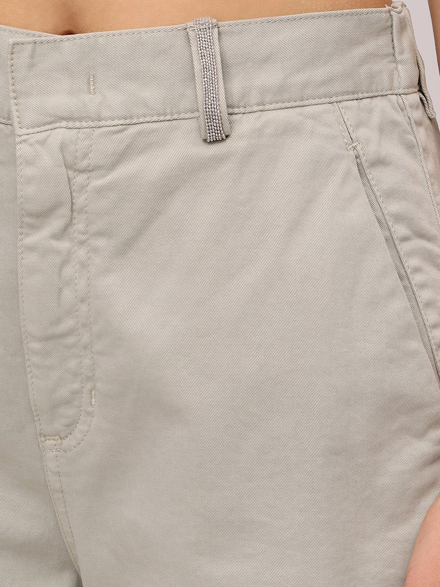 Брюки хлопковые PANICALE D370052PA 37D60 0640 Хаки  Фото 5