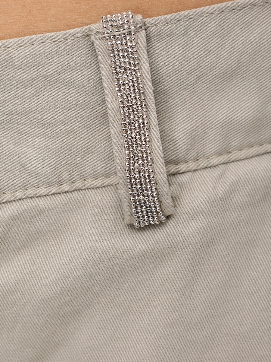 Брюки хлопковые PANICALE D370052PA 37D60 0640 Хаки  Фото 6