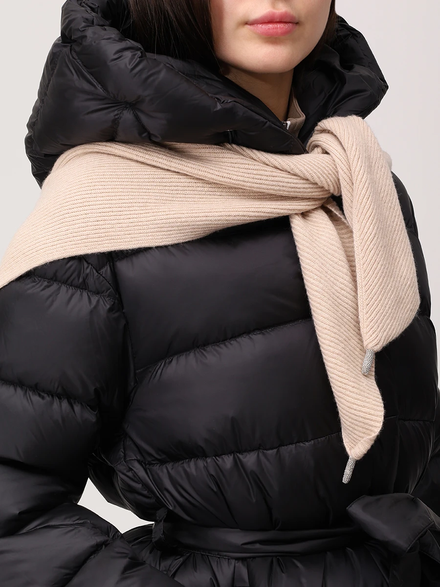 Шарф шерстяной PANICALE D370318SC 37D17 0240 Бежевый  Фото 2